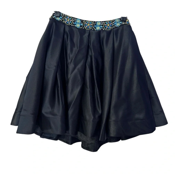 Jovani 2 Piece Black Beaded Mini Skirt Homecoming Dress Size 6 - Picture 7 of 11